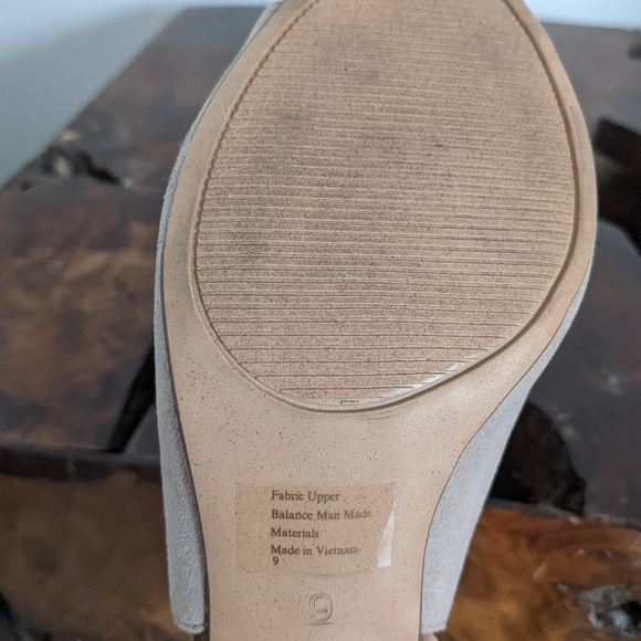 Suede Open Toe Heels - Picture 7 of 8